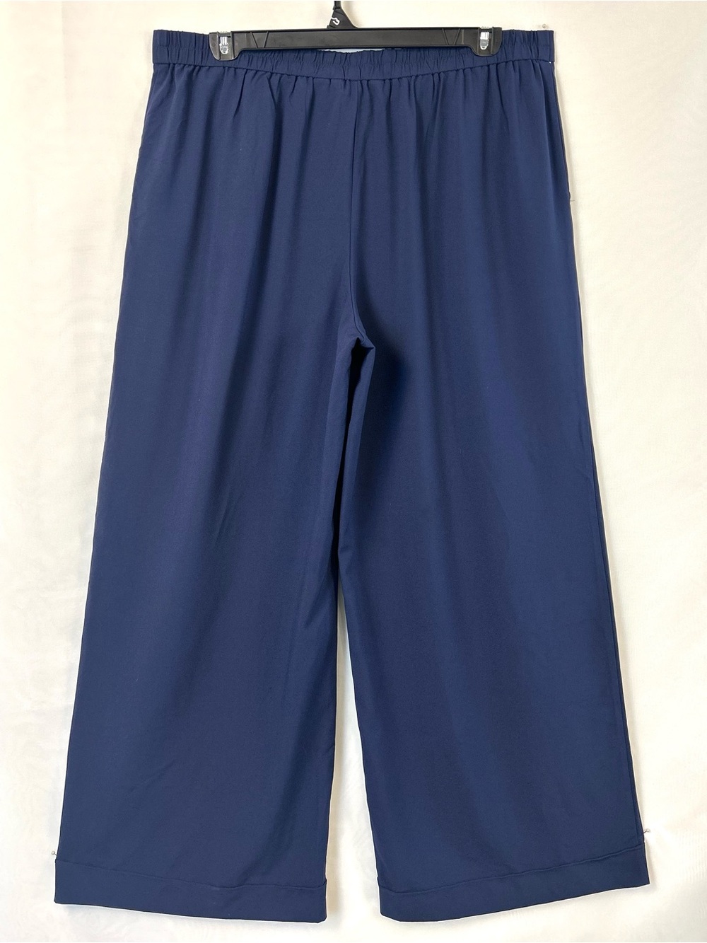 New BEAUTIFUL by Lawrence Zarian Navy Blue Pull-On Wide Leg Pants XL - Picture 6 of 12
